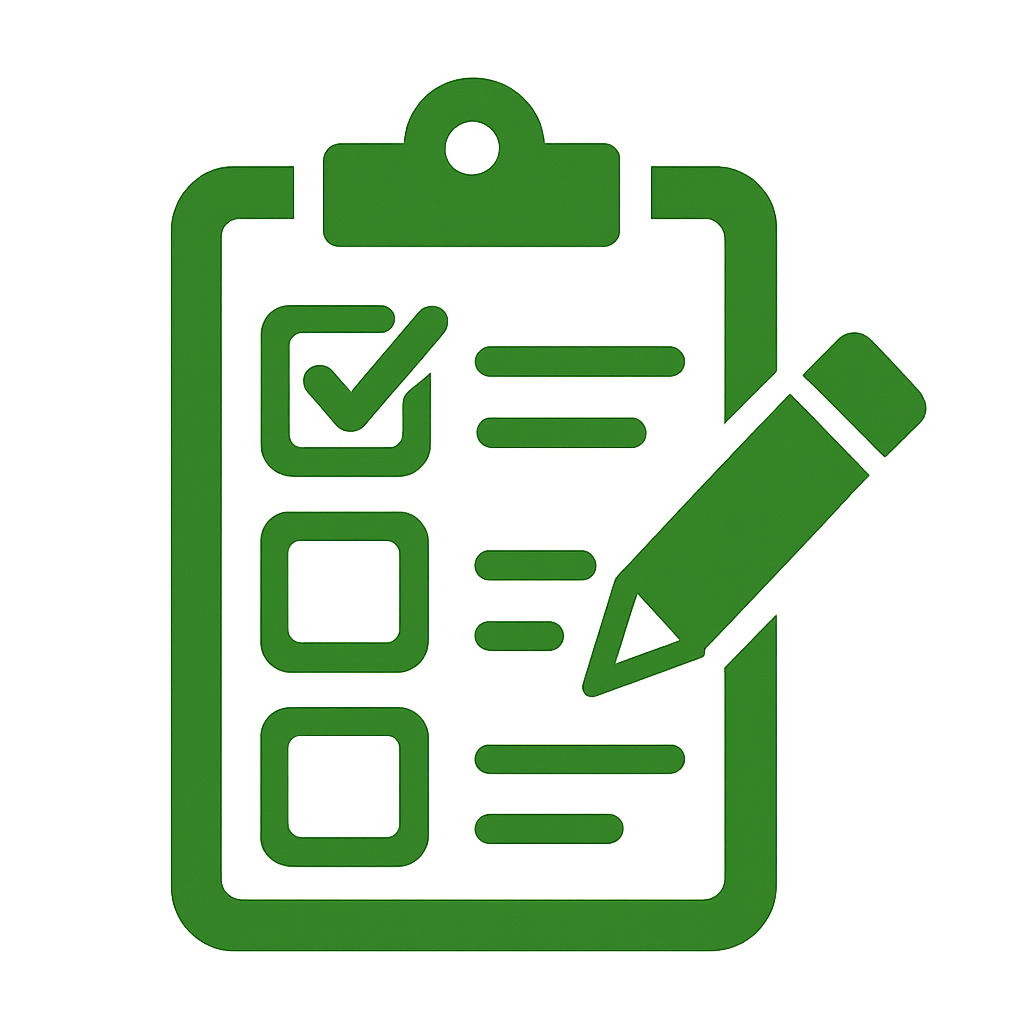 icon of survey with hex code 4DAF4D