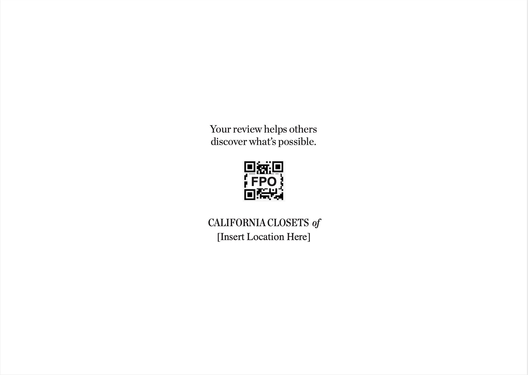 Option 2 - QR Code with Location