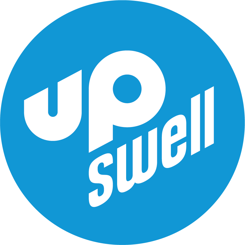 UpSwell Circle Logo Blue CMYK